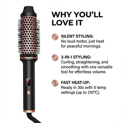 Evervelle 3-in-1 Thermal Styling Brush